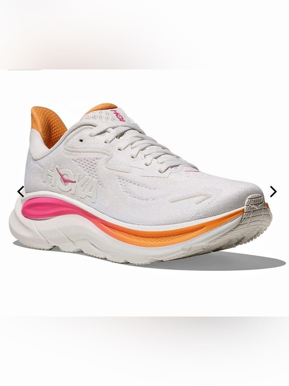 HOKA Clifton 10 - Women’s 8M White & Pink